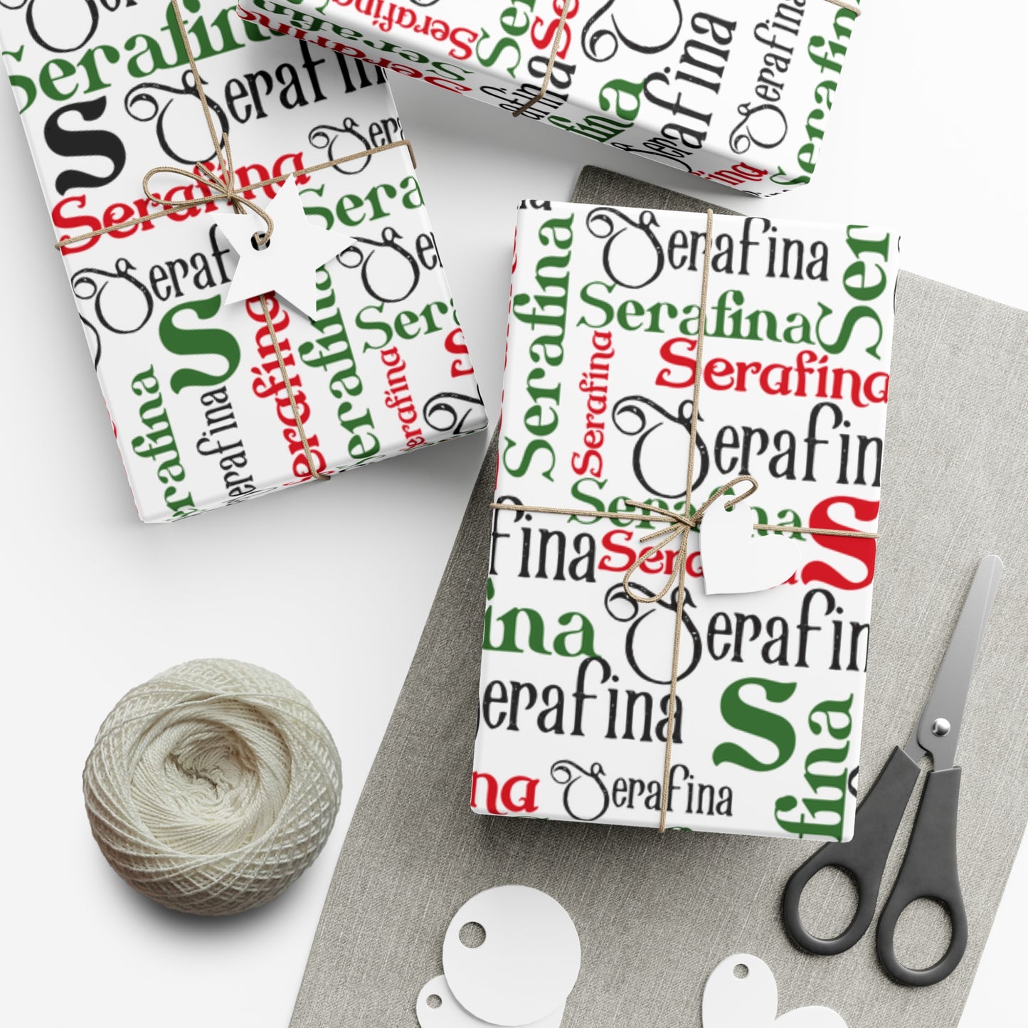 Name Gift Wrap Papers