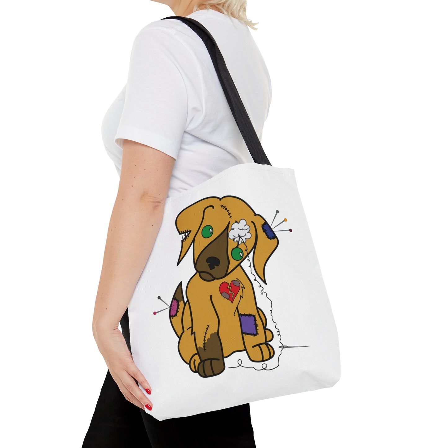 Stitched Pup Tote Bag