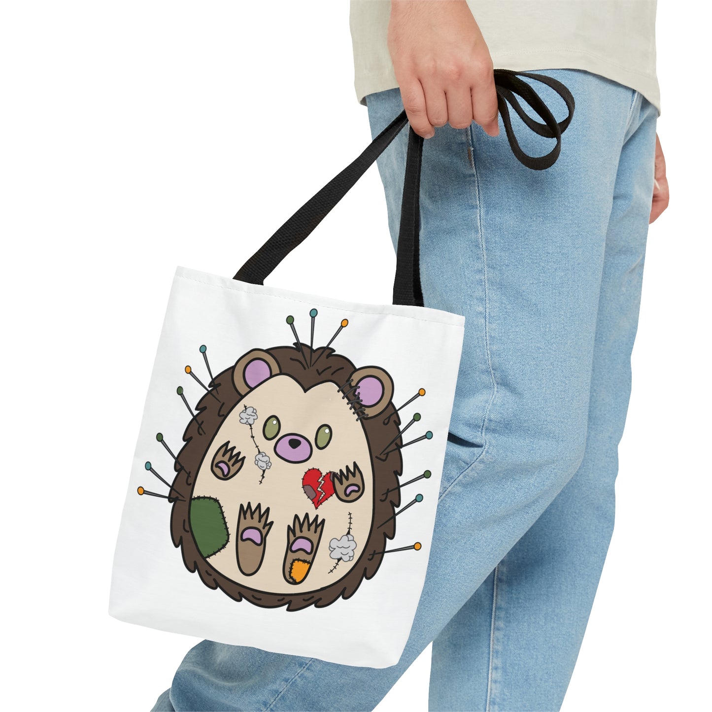 Stitched Hedgehog Tote Bag