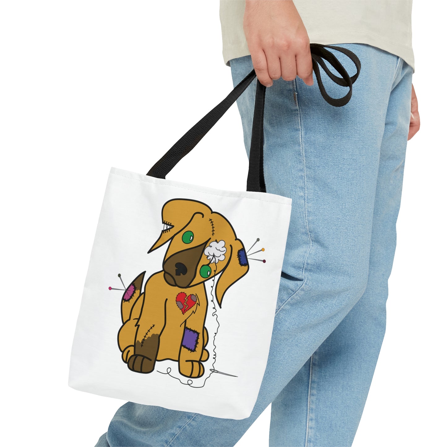 Stitched Pup Tote Bag