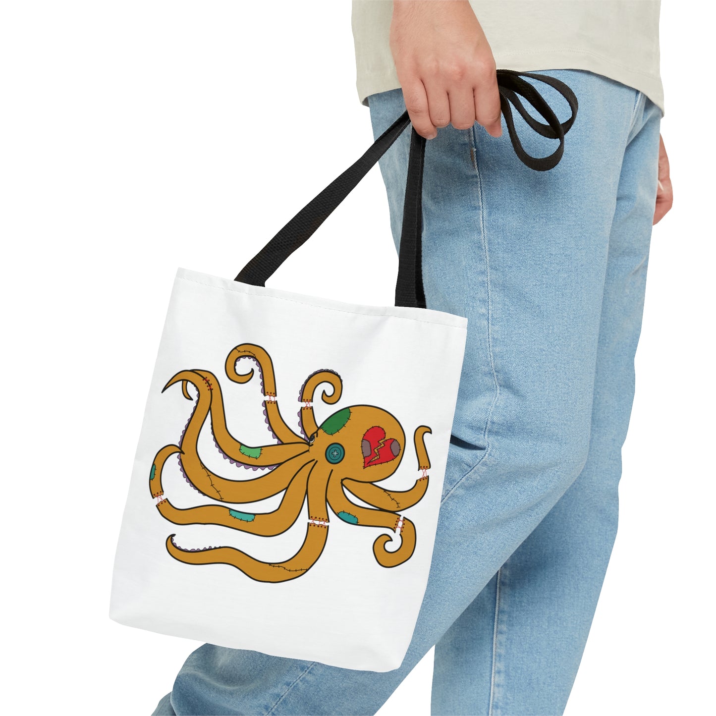 Stitched Octopus Tote Bag