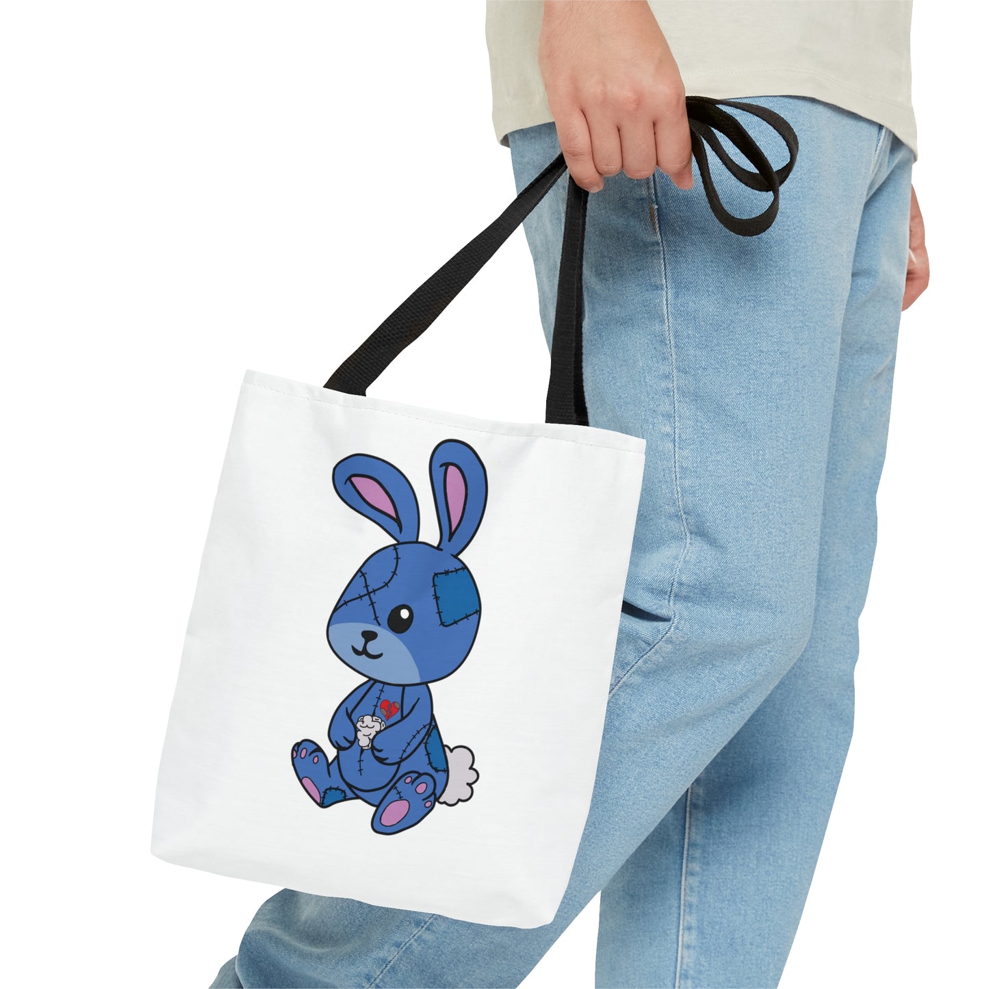 Stitched Bunny Tote Bag