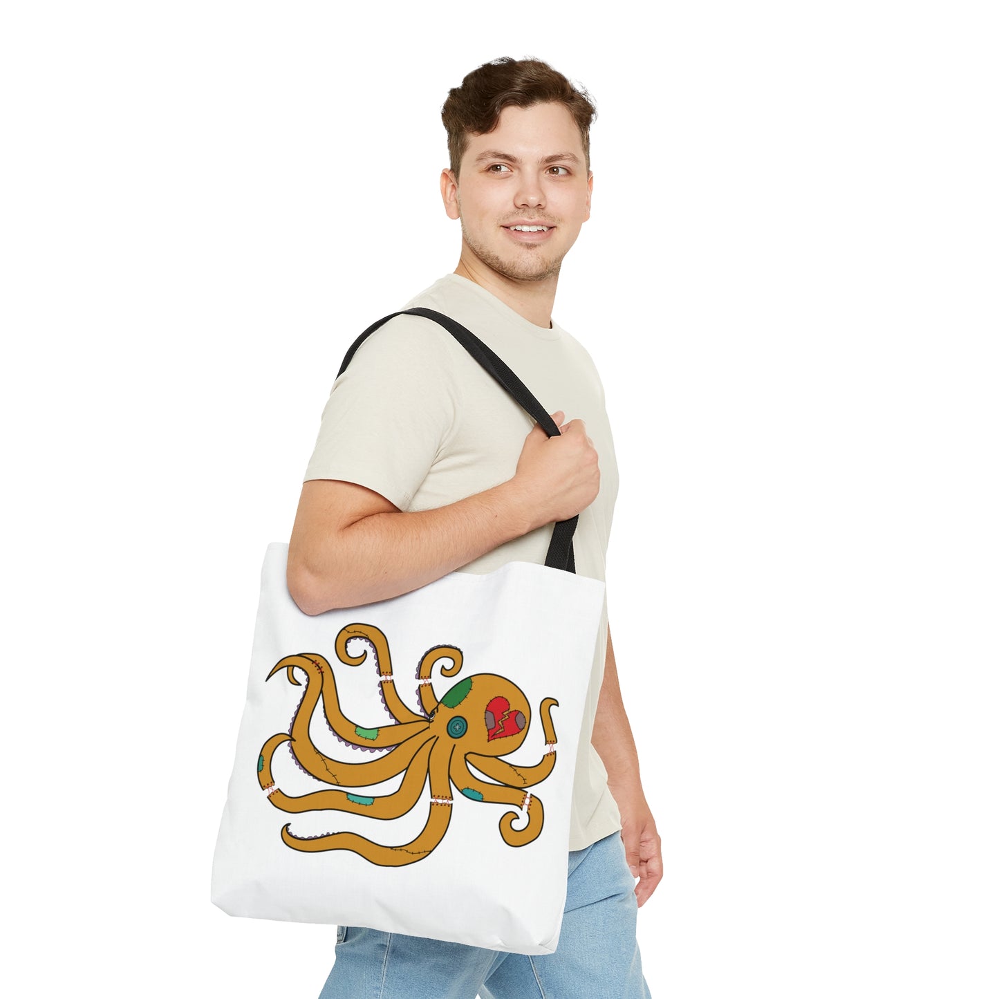 Stitched Octopus Tote Bag