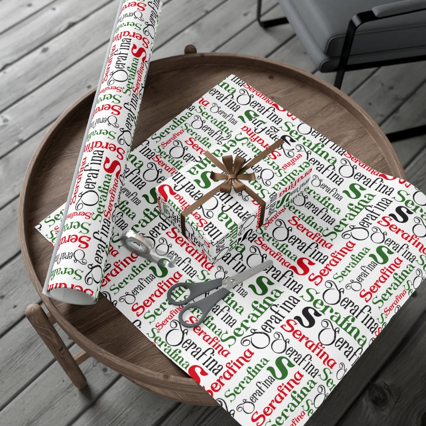 Name Gift Wrap Papers