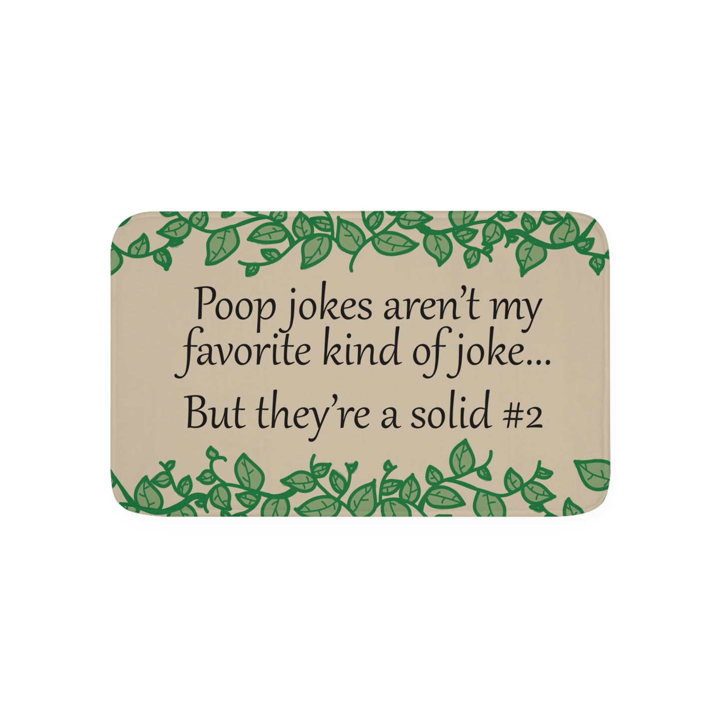 Poop Jokes Memory Foam Bath Mat