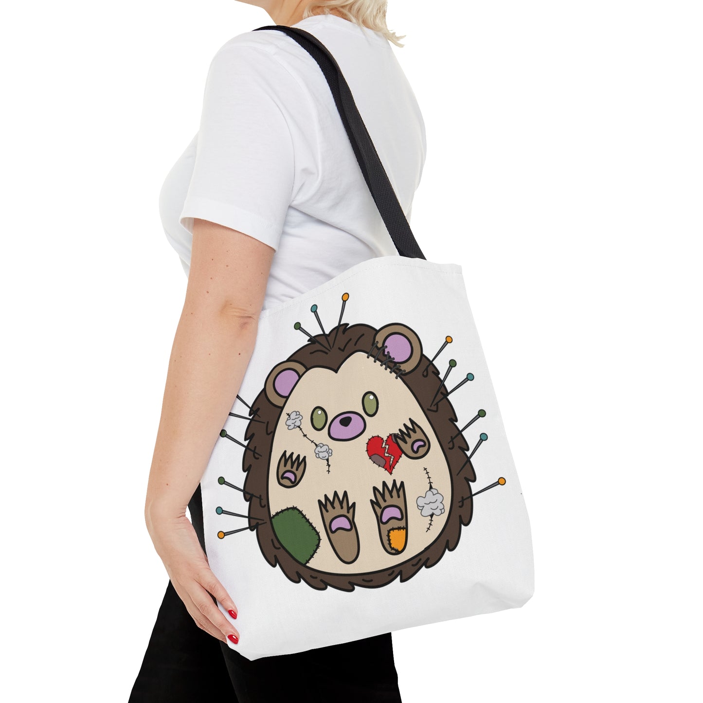 Stitched Hedgehog Tote Bag